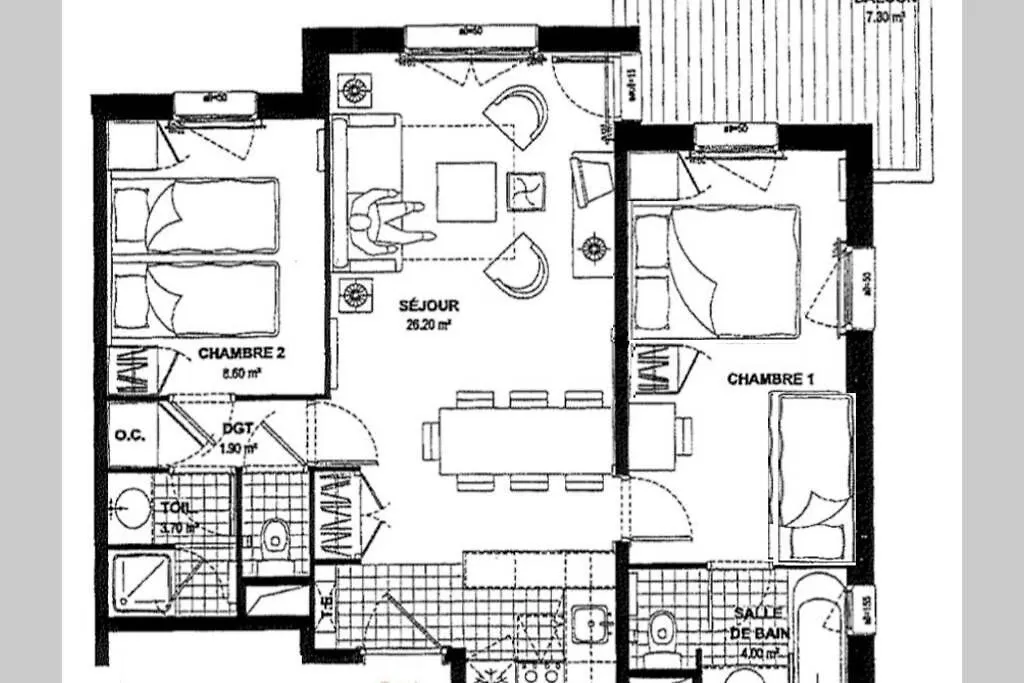 Arc 1950 2Bdrm 6/8 Guests Ski-In/Out Pool+Jacuzzi Apartment Les Arcs  0*, Les Arcs (Savoie)